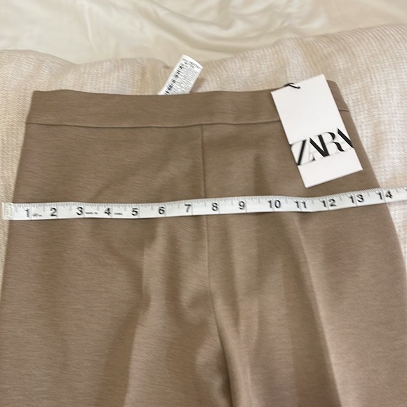 Zara Camel High Waisted Flare Pants - Picture 5 of 5